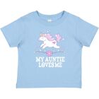 Inktastic My Auntie Loves Me Unicorn Baby T-Shirt From Clothing Girl Girls Tees