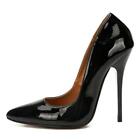 Men's Stiletto High Heels Patent Leather Drag Queen Crossdresser Trans Shoes