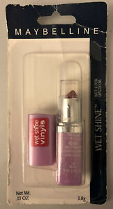 Maybelline Wet Shine Lipcolor Lipstick SLICK SCARLET 330 New Sealed