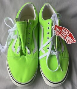Vans Off The Wall Sneakers Mens 11 Lime Green Low Top New