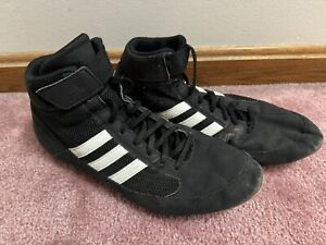 New Listing[WRESTLING SHOES] Adidas Black & White HVC Men's Wrestling Shoes - Size 10.5