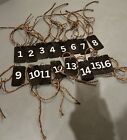 1-16 Wooden Table Numbers Rustic Wood Wedding Table Numbers for Table Decoration
