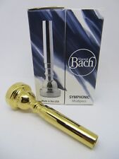 Bach 24K Gold Symphonic Trumpet Mouthpiece, 3C, 25 Throat, 24 Backbore NEW!