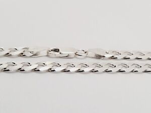 .925 Sterling Silver Cuban Link Necklace Chain 1.5mm-7mm Men Women Size 16 -30