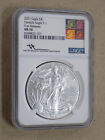 2021 AMERICAN SILVER EAGLE NGC MS70 TYPE 1 FIRST RELEASE JOHN MERCANTI SIGNATURE