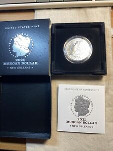 2021 O New Orleans Morgan Dollar Silver 100 Year Anniversary Coin OGP COA 21XD