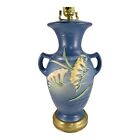 Roseville Freesia Blue 1945 Mid Century Modern Art Pottery Factory Lamp 127-12