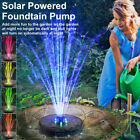 3W Solar Powered Fountain Water Pump Night Floating Garden Bird Bath Kit w/LED