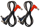 (2) Pack 2-Way Split Effects Pedal DC Power Cables for VooDoo Labs Power Supply