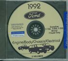 1992  FORD TRUCK SHOP  MANUAL ON CD-BRONCO, ECONOLINE, F-SERIES, F-SUPER DUTY