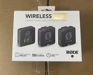 Rode Wireless Pro Dual-Channel Pro Compact Wireless Microphone System, New!