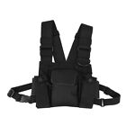 Universal Radio Chest Harness Nylon Tactical Front Pack Pouch Holster Vest Rig