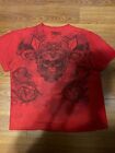 MMA Elite Style T Shirt Mens XL Y2k Grunge Skull TAPOUT Goth