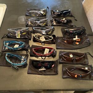 lot of 15 pairs of motorcycle sunglasses