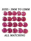 Ruby Round Shape Cut Faceted Size 3mm To 12mm Loose Gemstone Best Seller Of Shop