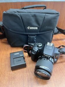 Canon EOS Rebel T6 Digital SLR Camera with EFS 18-55mm Lens, BATTERY & CHARGER