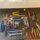 Tool Lot Box Lot Of Random Tools Vintage Wrench Pliers  (lot #2)