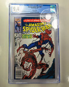The Amazing Spiderman #361 CGC 9.4 Newsstand White Pages, Carnage Part One