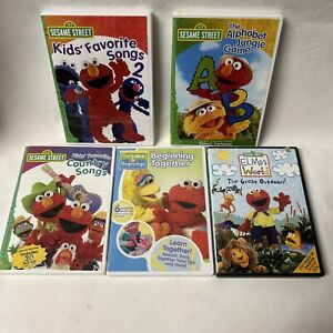 New ListingLot of 5 Sesame Street Elmo Dvds Alphabet Country Songs Great Outdoors