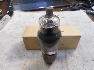 NOS RCA USA Type # USN-CRC-89 Black Plate Brown Base Smoked Glass Vacuum Tube