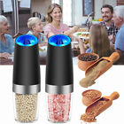 Gravity Electric Salt and Pepper Grinder Set Battery Powered for Kitchen and BBQ