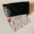 RAY BAN Black Sunglass Case w/ Cleaning Cloth ONLY