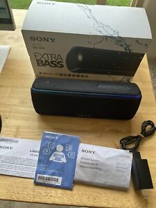Sony SRS-XB31 Portable Bluetooth Speaker - Black With Box EUC