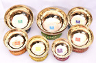 8-13 Inch Tibetan Handmade Singing Bowl Set-Seven Chakra Healing Bowl Set of 7