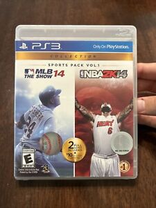 Sports Pack Vol. 1 MLB 14: The Show NBA 2K14 PS3 Collection Set READ