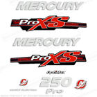 Fits Mercury 250hp ProXS 2013+ Style Decals - Red/Silver