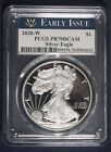 2020-W 1 OZ PROOF SILVER AMERICAN EAGLE  EARLY ISSUE PCGS PR70DCAM LOT 210437