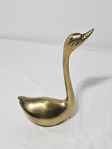 New ListingVtg.Small Brass Swan/Goose Fig.  Decorative.