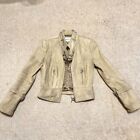 REAL LEATHER BEIGE JACKET