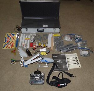 New ListingALIGN TREX 450 Helicopter, XP8103 Controller, Case & Tons of Spare Parts