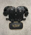 xenith flyte Football shoulder Pads W/ Schutt Back Plate Youth Size L Black