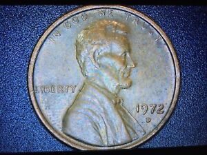 1972 D Lincoln  Cent Doubled Die Obverse DDO to