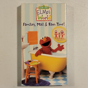 Elmo's World - Families, Mail & Bath Time! VHS 2004 FAMILY RETRO TV RARE OOP NR