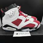 Size 9 Pre Owned Jordan 6 Retro OG Carmine 2021 Red White  Clean