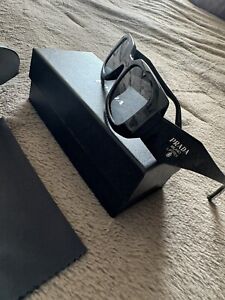 Prada PR17WS 1AB5S049 Unisex Sunglasses 49 mm Black / Dark Grey Lens