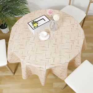 RAY STAR Round Table Cloth 60 Inch Stain & Wrinkle Resistant Washable