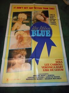 BLUE RIBBON BLUE - ORIGINAL FOLDED POSTER - 1985 - SEKA/VERONICA HART