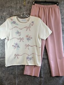 Alfred Dunner 2 Piece Outfit/Set Women’s Size S Top and Pants Size 8