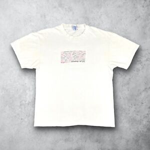 Vintage 90s Nirvana NIN Twin Peaks Bjork Crash Bandicoot Promo T-Shirt White L