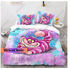 Disney Cheshire Cat 3D Quilt Bedding Set HALLOWEEN GIFT CHRISTMAS GIFT US SIZE