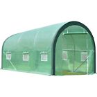Aoodor 12 x 7 x 7ft. Outdoor Portable Walk-in Tunnel Greenhouse Kit - Green