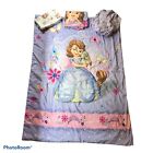 Disney Princess Sofia Bedding set Crib/Toddler Comforter 4 piece pink purple