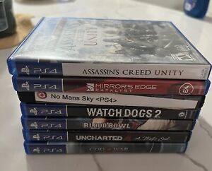Lot Of 7 PlayStation 4 Games In Great Condition Great Titles  No Manuals