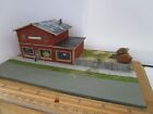 Vintage Wood Built N Scale Store Building Diorama W/ Figures For Train Layout