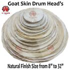Lot of 10-Pieces Natural Goat Skins Size From 8  to  40 inch, All Kind of Drums.