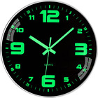 New ListingWall Clock - 12 Inch Luminous Wall Clock Silent Non-Ticking Glow in the Dark Clo